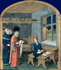 Supervisando la copia (siglo XV)