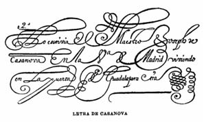 Letra de Casanova