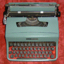 Máquina de escribir con caracteres árabes