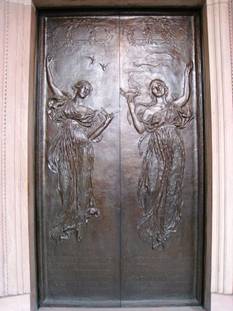 Image:Left door by Daniel Chester French, Boston Public Library.jpg