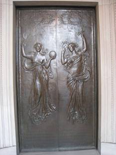 Image:Right door by Daniel Chester French, Boston Public Library.jpg