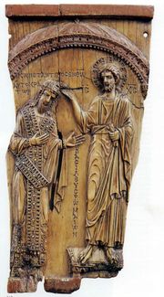 El emperador erudito Constantino VII, siendo coronado por Cristo.