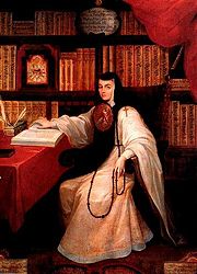 Retrato de Sor Juana Inés de la Cruz. Miguel Cabrera, 1750