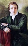 Heinrich Heine, 1831, Pintura de Moritz Daniel Oppenheim