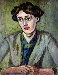 Roger Fry: Retrato de Virginia Woolf, Óleo sobre lienzo, 1917