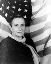 Gertrude Stein fotografiada por Carl Van Vechten en 1935