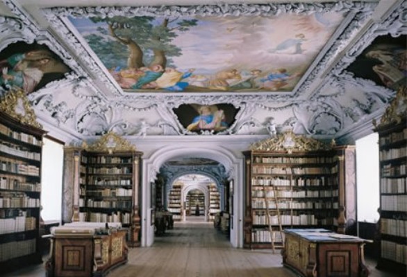 Kremsmuenster Abbey Library, Kremsmünster, Upper Austria.jpg