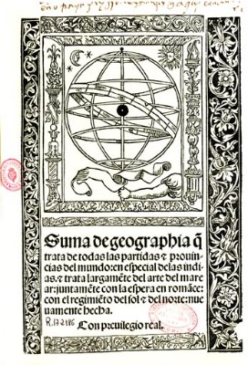 Suma de geografia de todas las partes del mundo - Jacobo Cromberger - Sevilla 1519.jpg