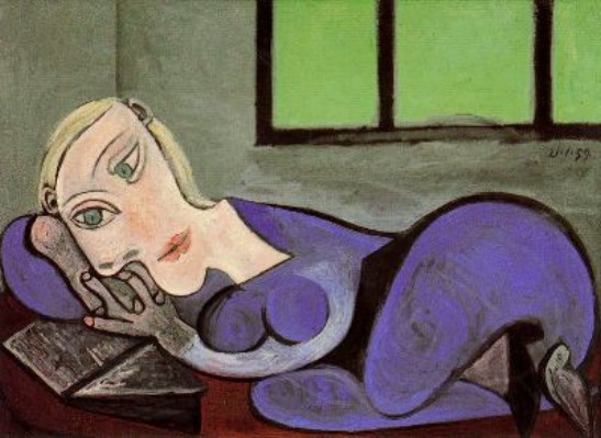 Mujer acostada leyendo - Picasso 1939.jpg