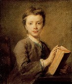 Muchacho con libro - Jean Baptiste Perronneau 1740.jpg